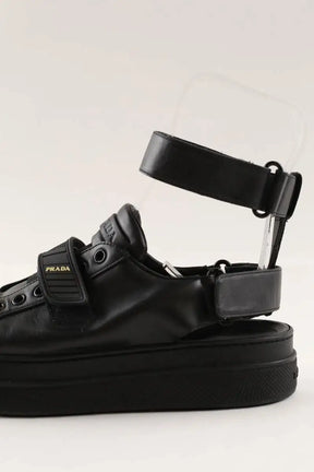 Baskets Prada Noir en Cuir