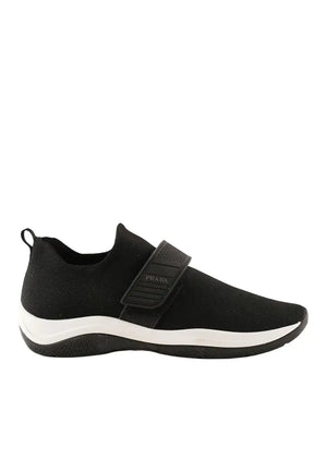 Baskets Prada Noir en Tissu, taille 35 - Seconde Main