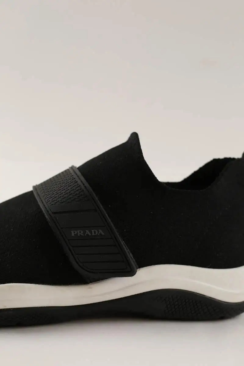 Baskets Prada Noir en Tissu