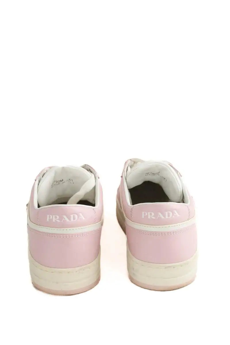 Baskets Prada Rose en Cuir