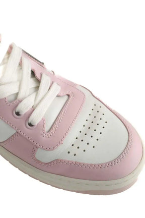 Baskets Prada Rose en Cuir