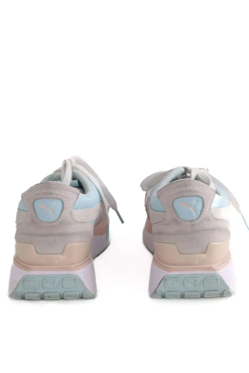 Baskets Puma Blanc en Tissu