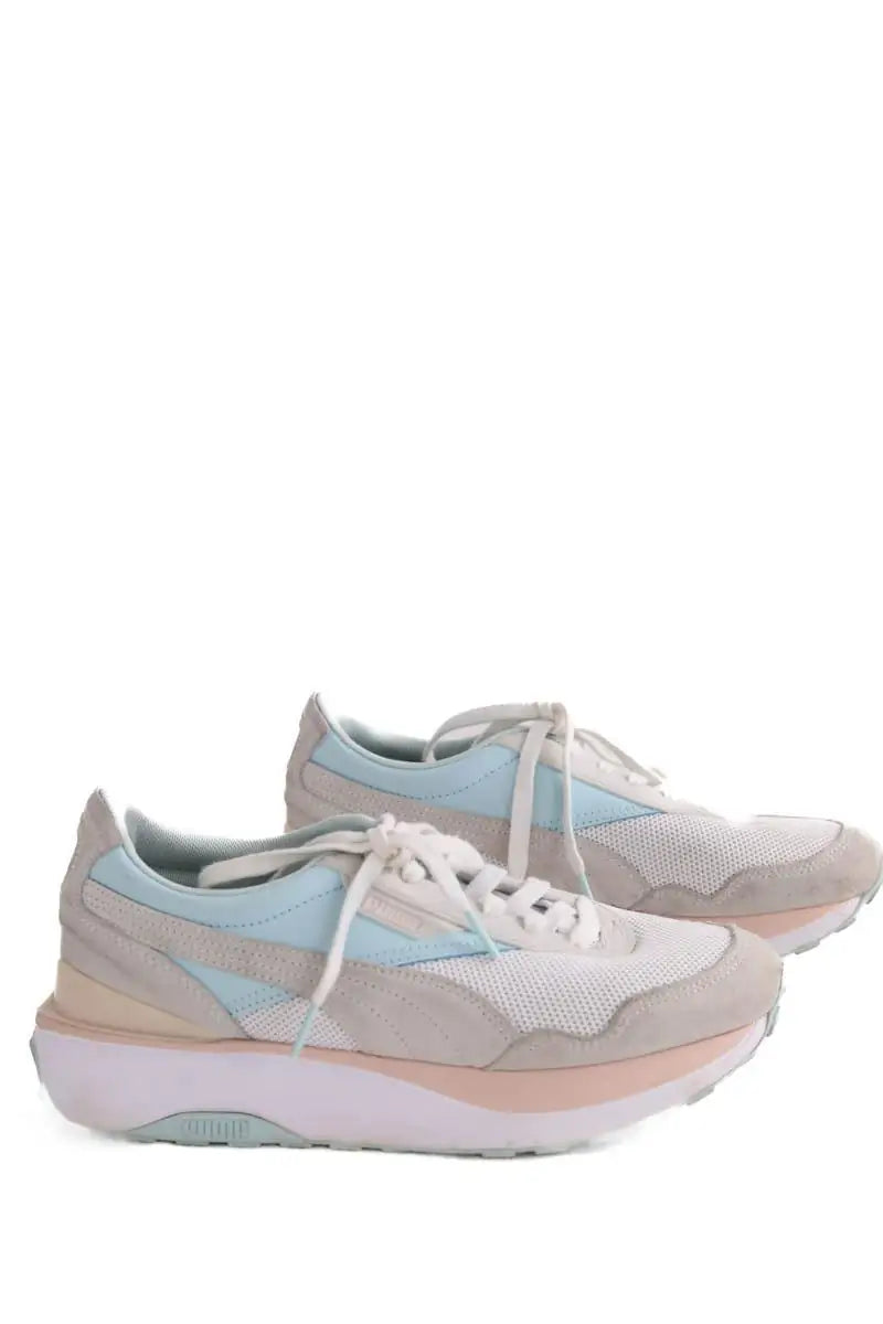 Baskets Puma Blanc en Tissu