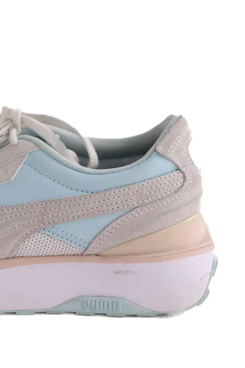 Baskets Puma Blanc en Tissu