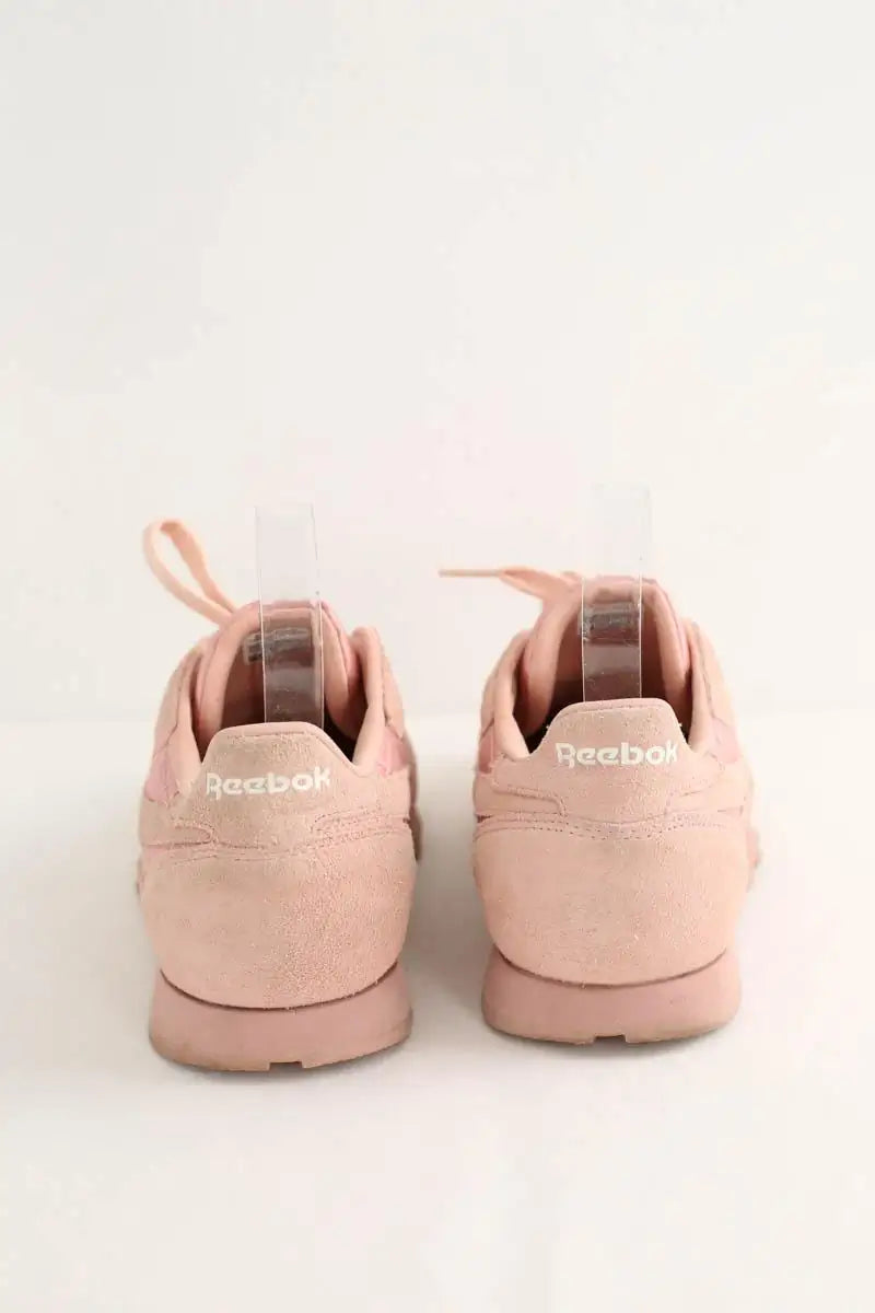 Baskets Reebok Rose en Cuir