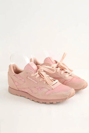 Baskets Reebok Rose en Cuir