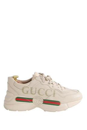 Baskets Rhyton Gucci Ecru en Cuir, taille 41 - Seconde Main