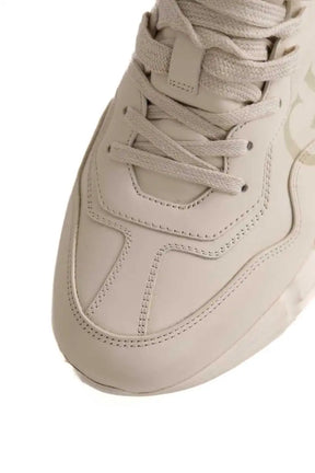 Baskets Rhyton Gucci Ecru en Cuir
