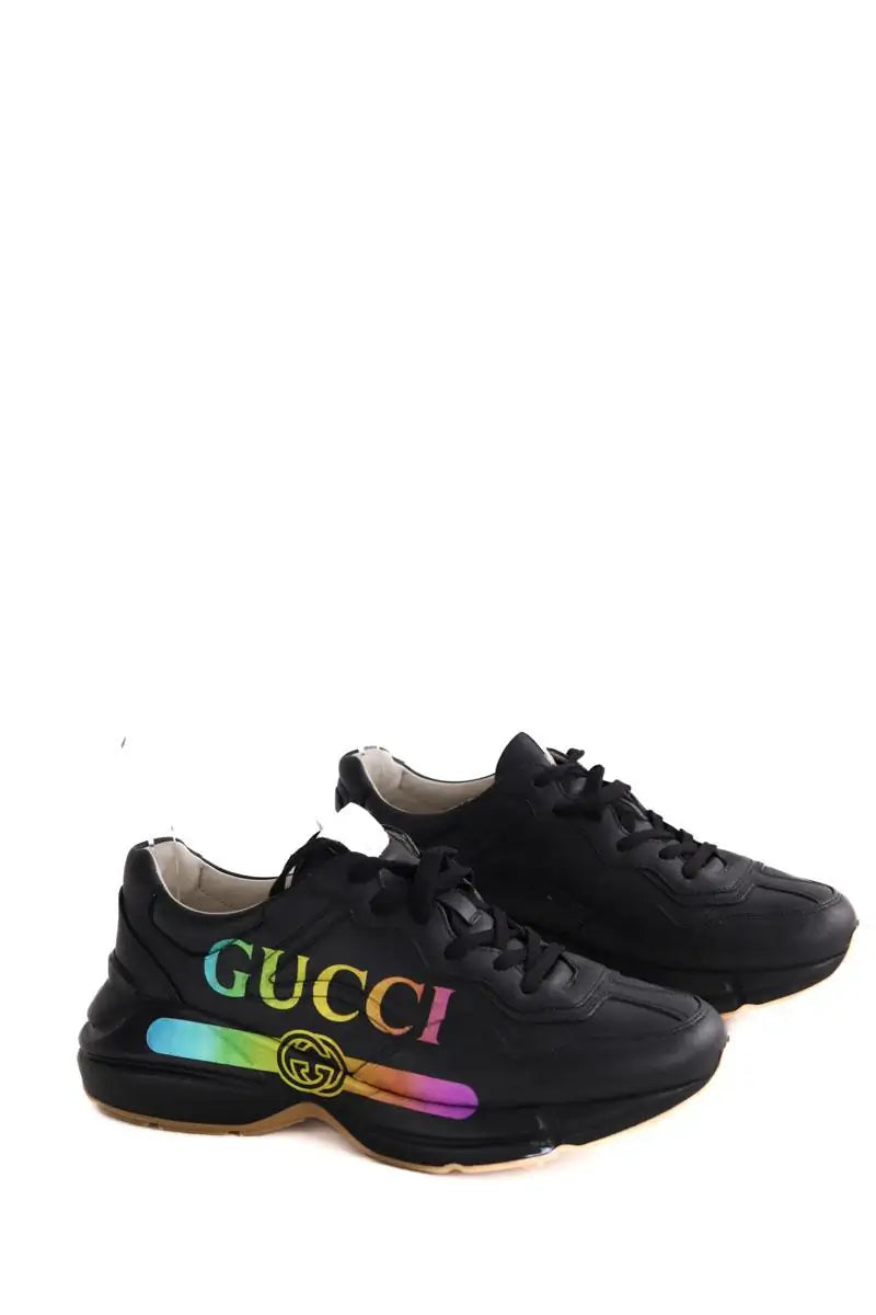 Baskets Rhyton Gucci Noir en Cuir