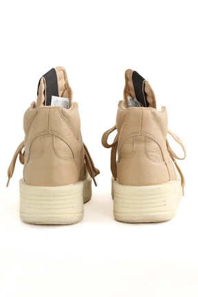 Baskets Rick Owens Beige en Cuir