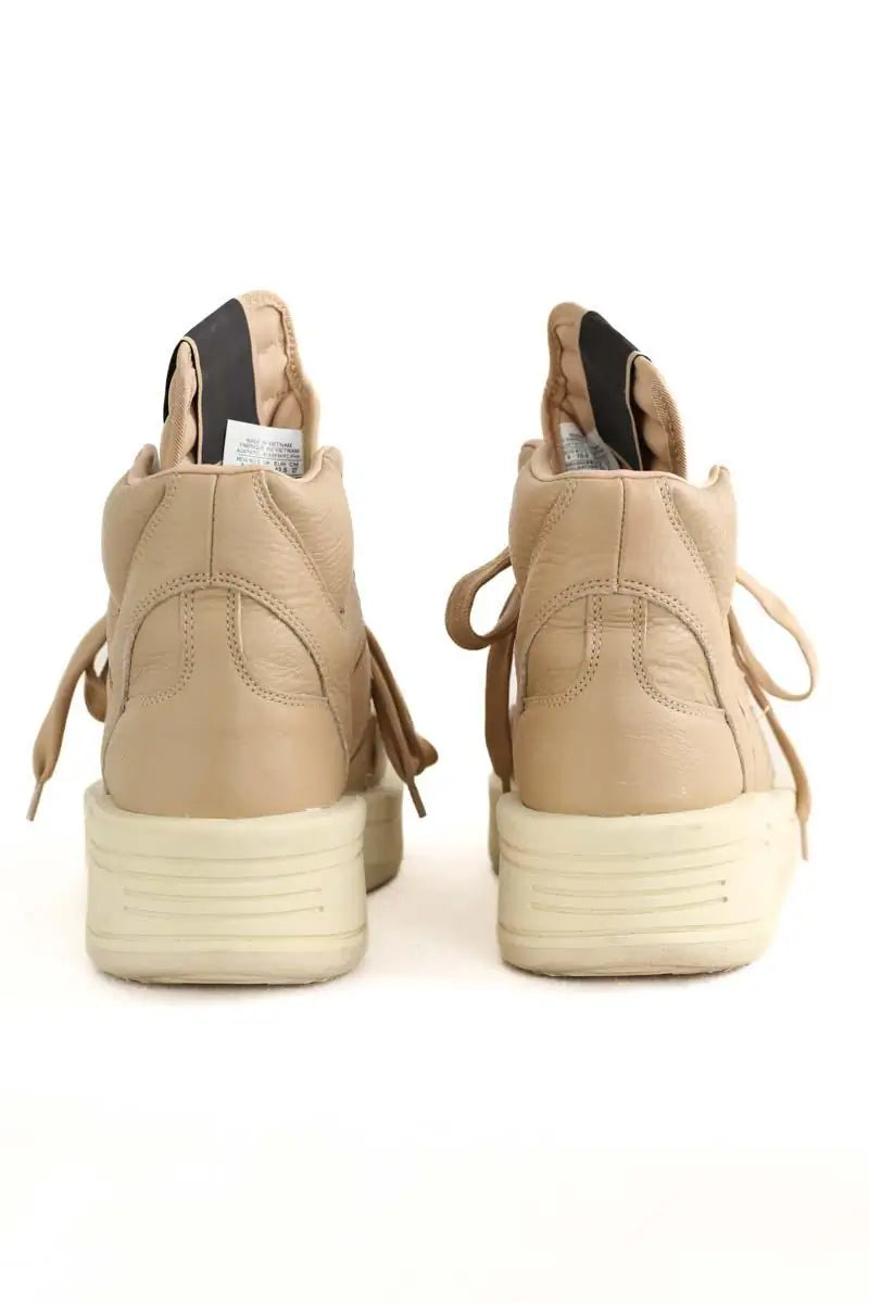 Baskets Rick Owens Beige en Cuir