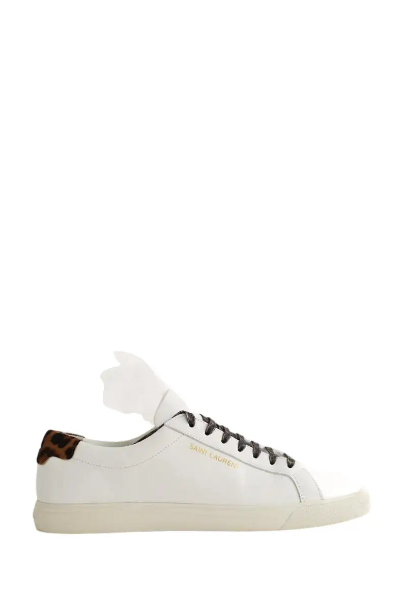 Baskets Saint Laurent Andy Blanc en Cuir, taille 41 - Seconde Main