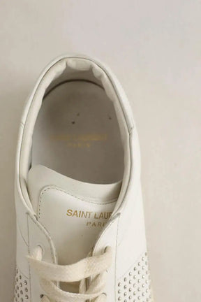 Baskets Saint Laurent Blanc en Cuir