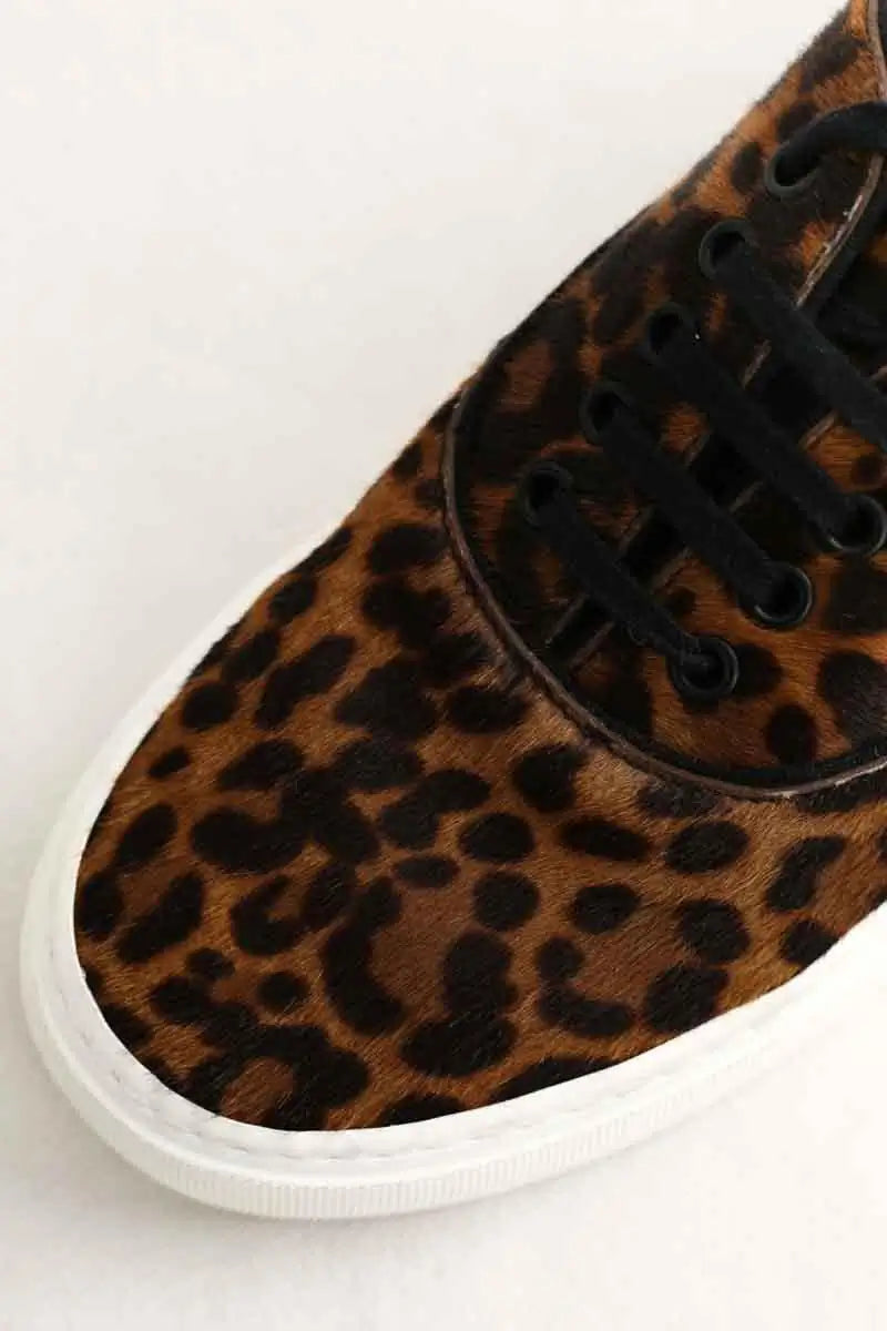 Baskets Saint Laurent Venice Marron en Cuir