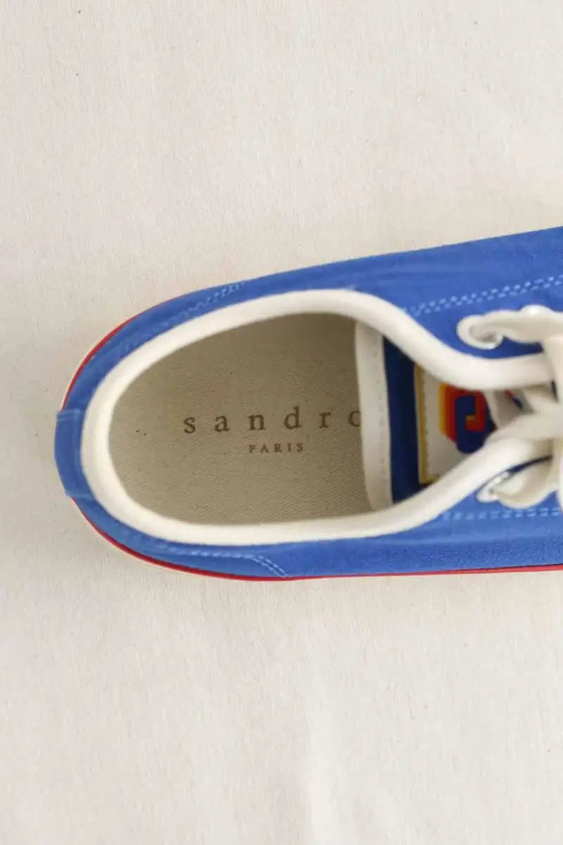 Baskets Sandro Bleu en Tissu