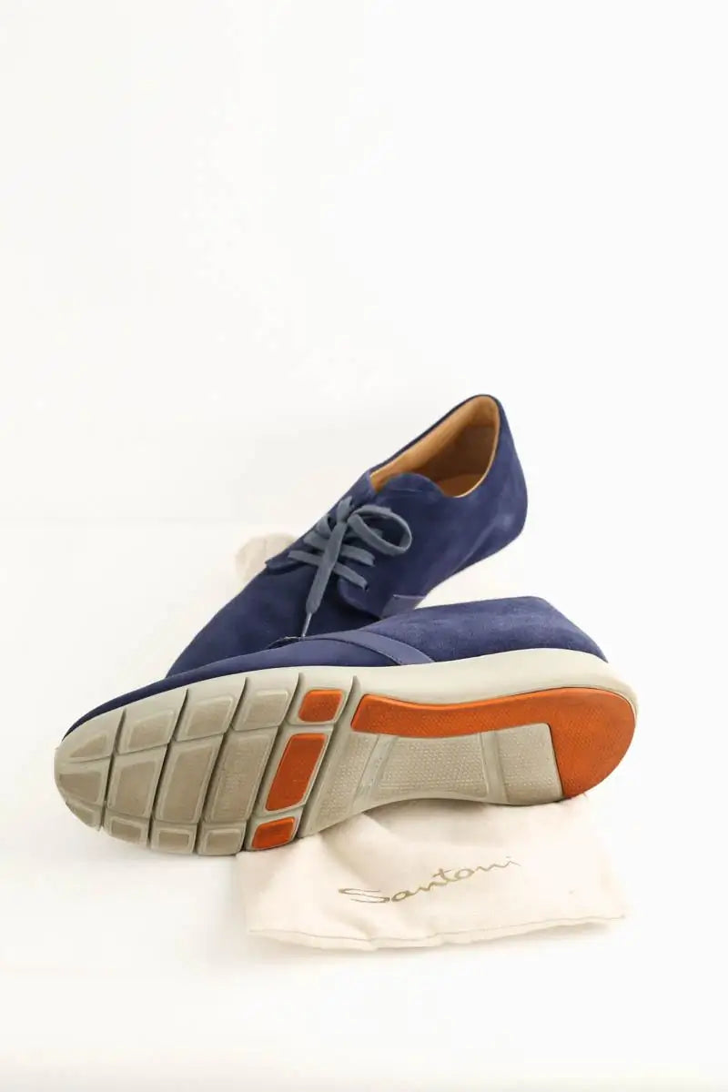 Baskets Santoni Bleu en Autres