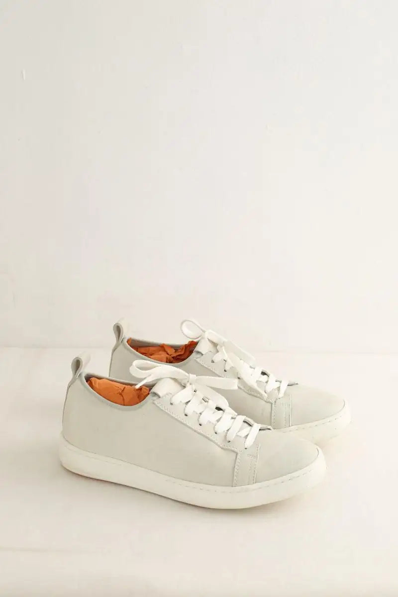 Baskets Santoni Gris en Daim