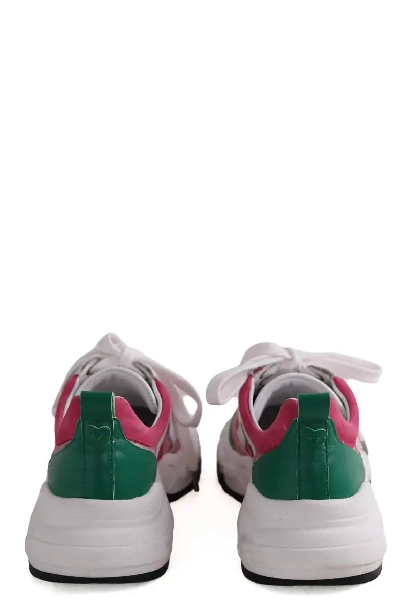 Baskets Tara Jarmon Rose en Cuir