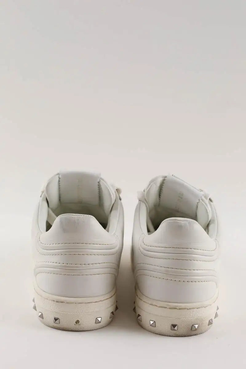 Baskets Valentino Blanc en Cuir