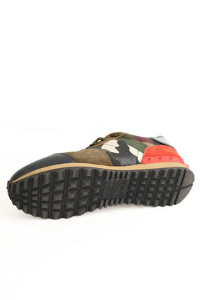 Baskets Valentino Kaki en Tissu