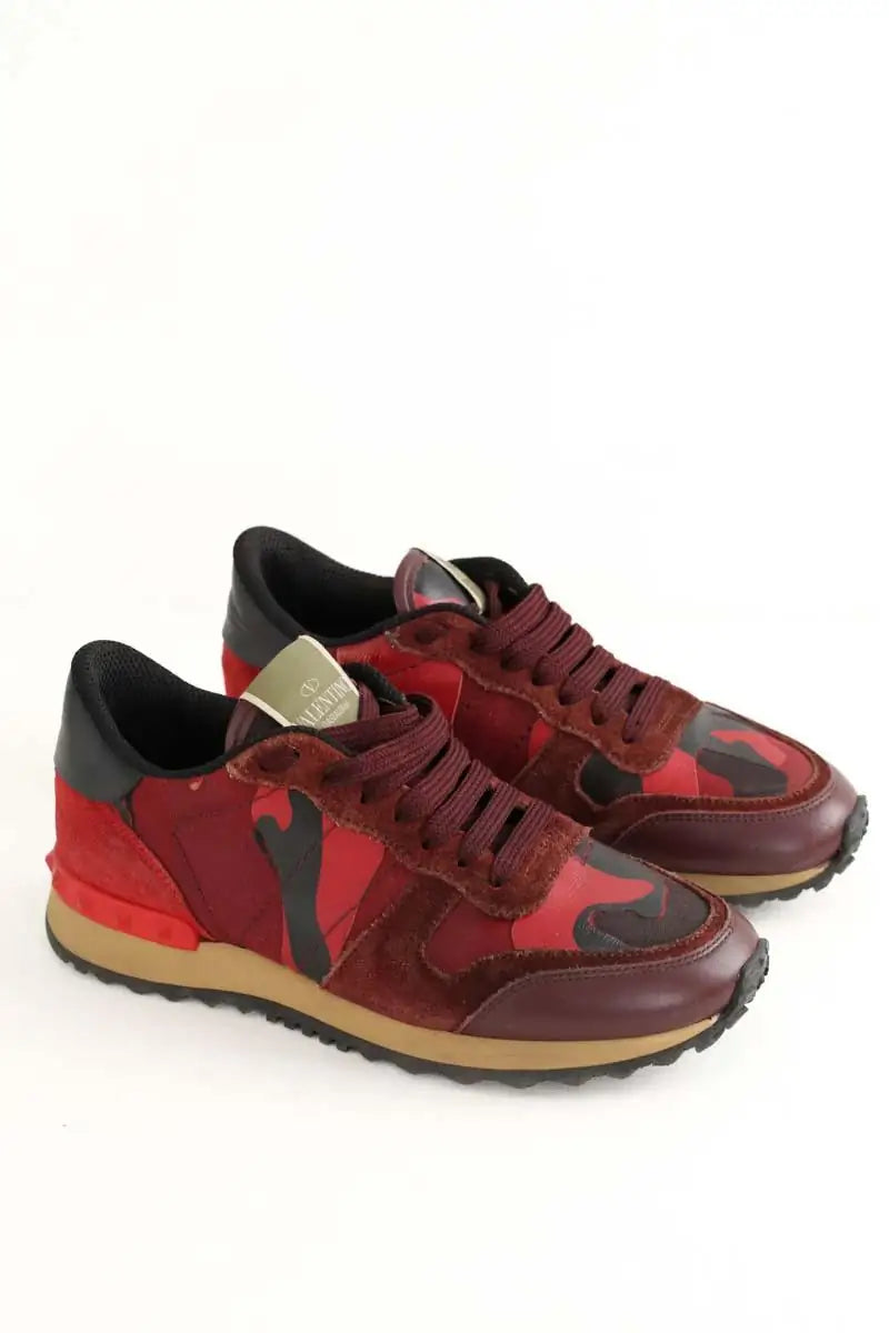 Baskets Valentino Rouge en Tissu