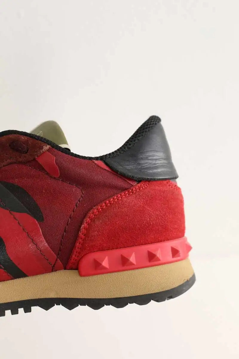 Baskets Valentino Rouge en Tissu