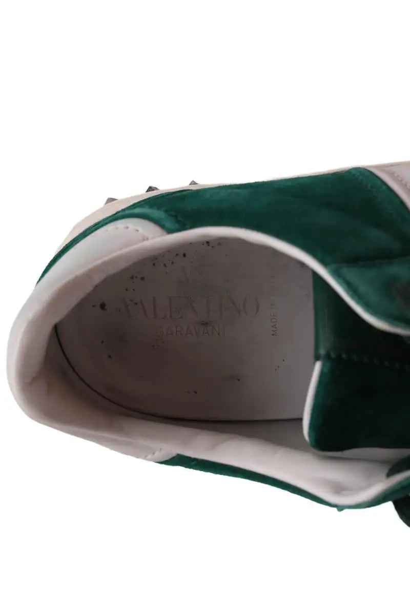 Baskets Valentino Vert en Daim