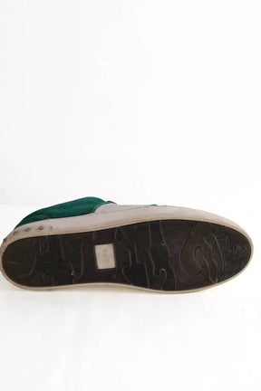 Baskets Valentino Vert en Daim