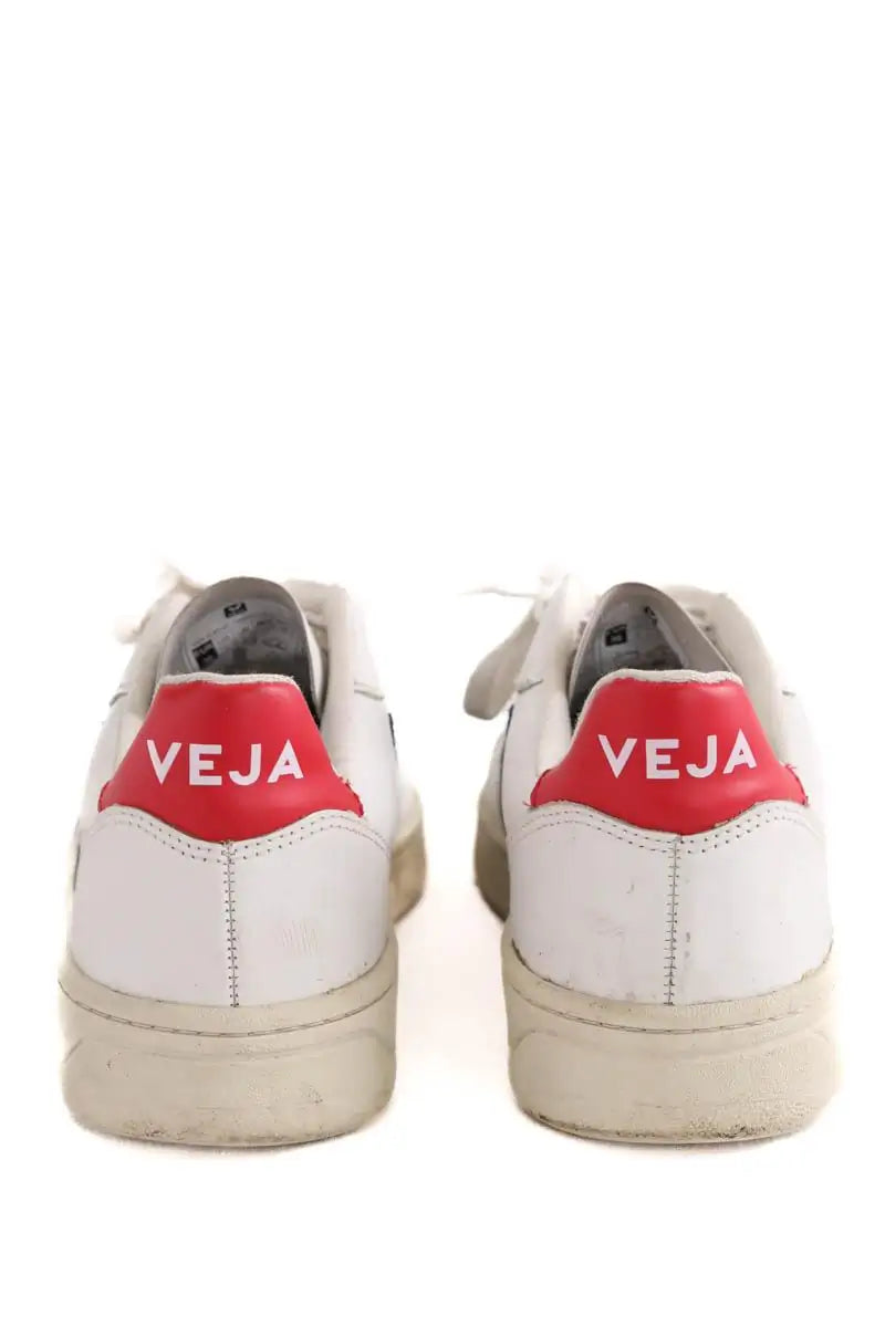 Baskets Veja Blanc en Cuir