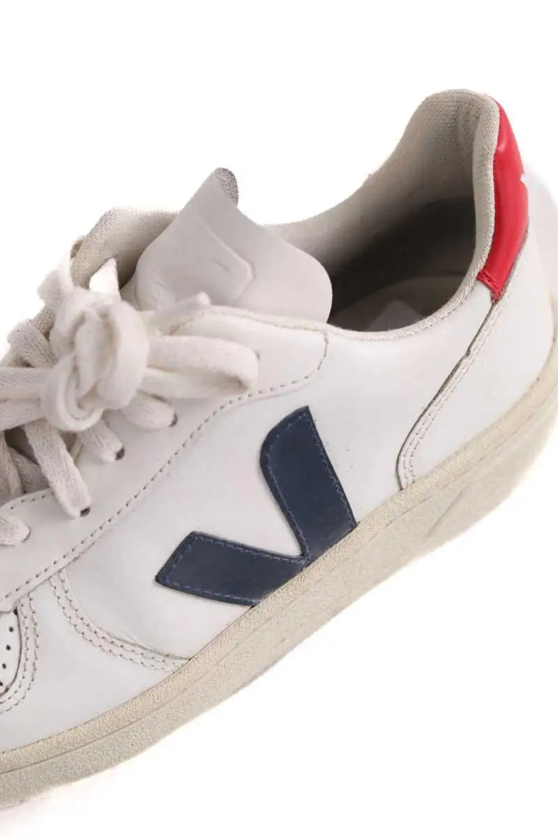 Baskets Veja Blanc en Cuir