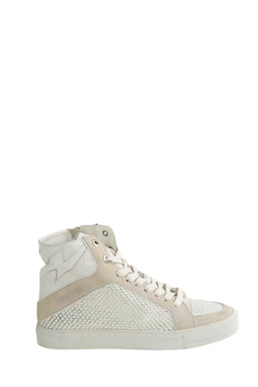 Baskets Zadig & Voltaire Blanc en Cuir, taille 39 - Seconde Main