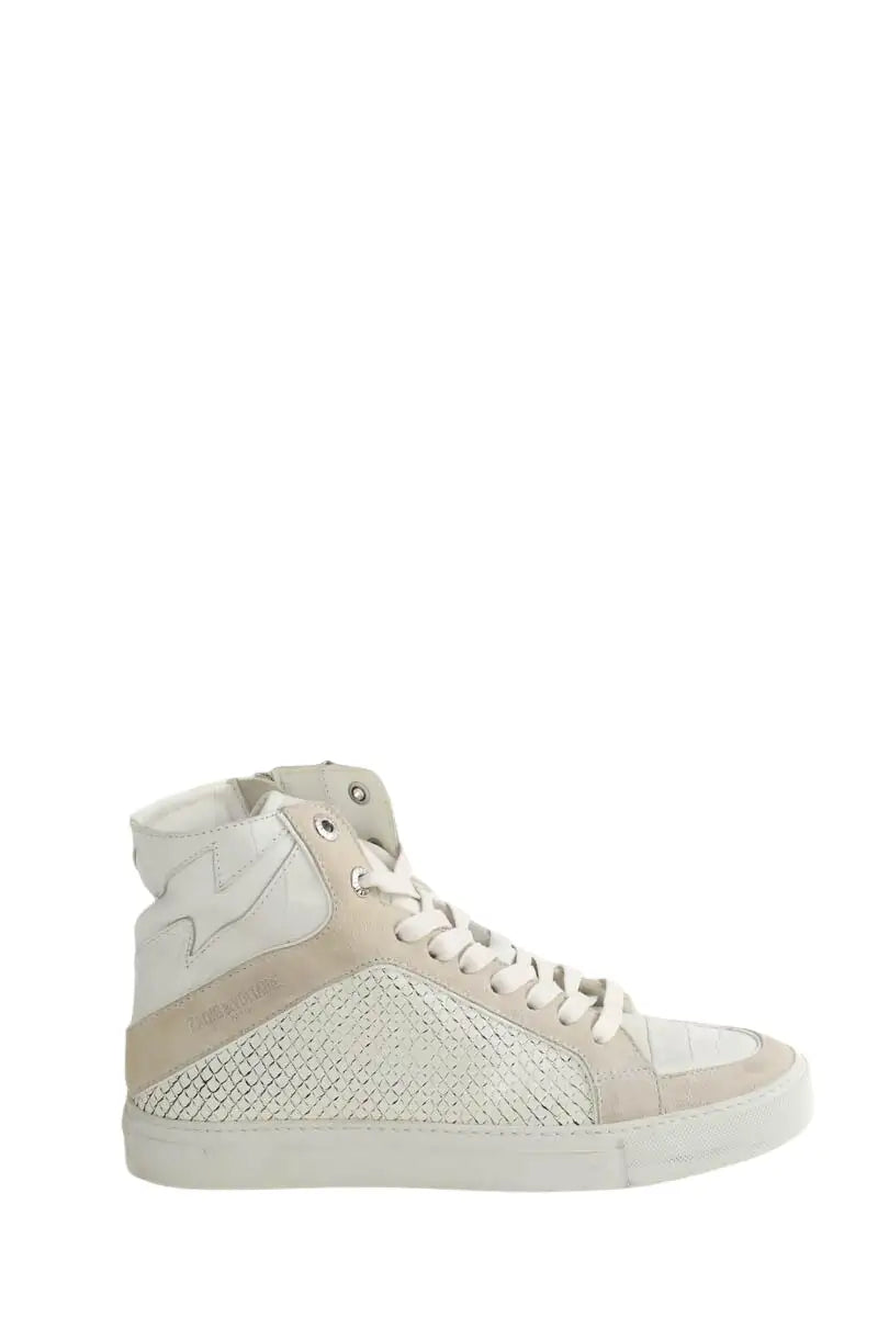 Baskets Zadig & Voltaire Blanc en Cuir, taille 39 - Seconde Main