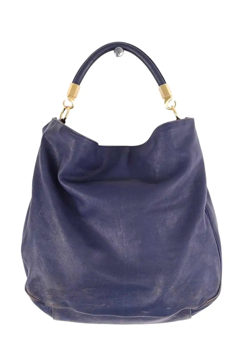 Sac à main Yves Saint Laurent Bleu en Cuir - Seconde Main
