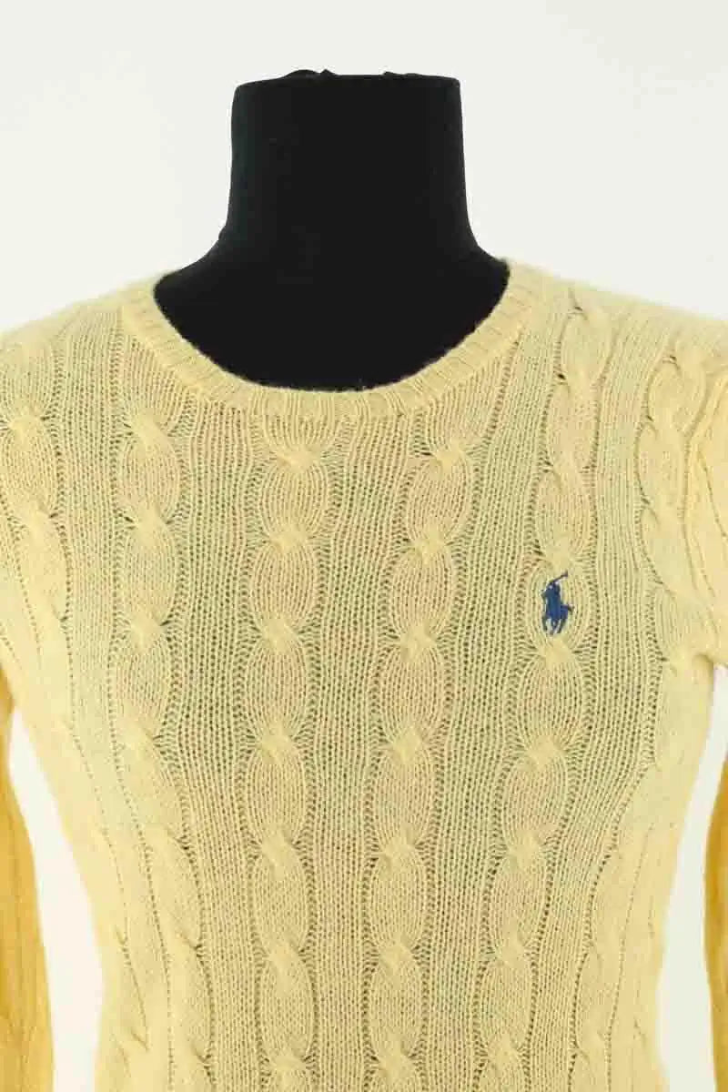 Pull Ralph Lauren Jaune en Laine