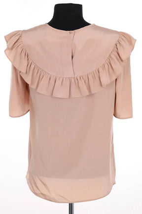 Blouse Claudie Pierlot Beige en Synthétique