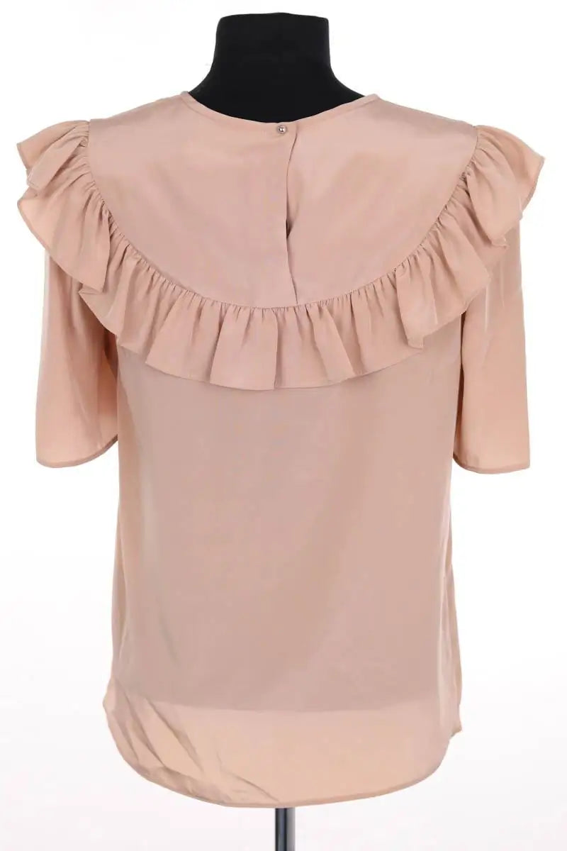 Blouse Claudie Pierlot Beige en Synthétique
