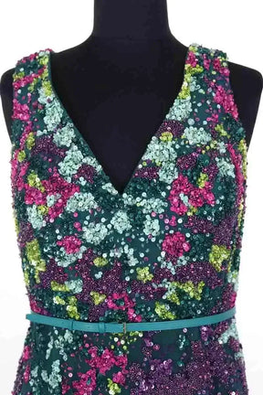 Robe Elie Saab Vert en Soie