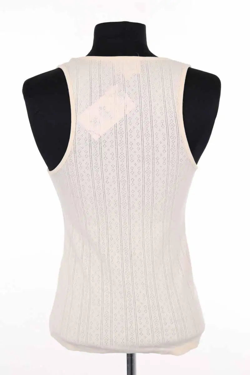 Top sans manche Sézane Beige en Coton
