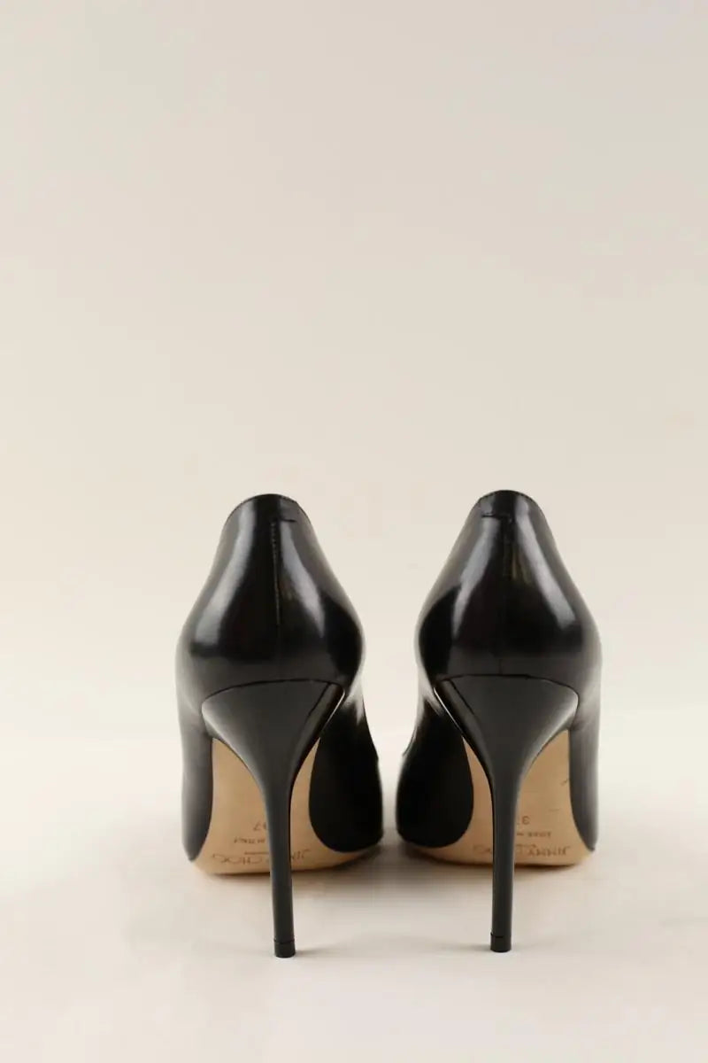 Talons Jimmy Choo Noir en Cuir