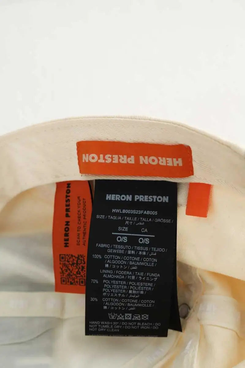 Casquette Heron Preston  Ecru