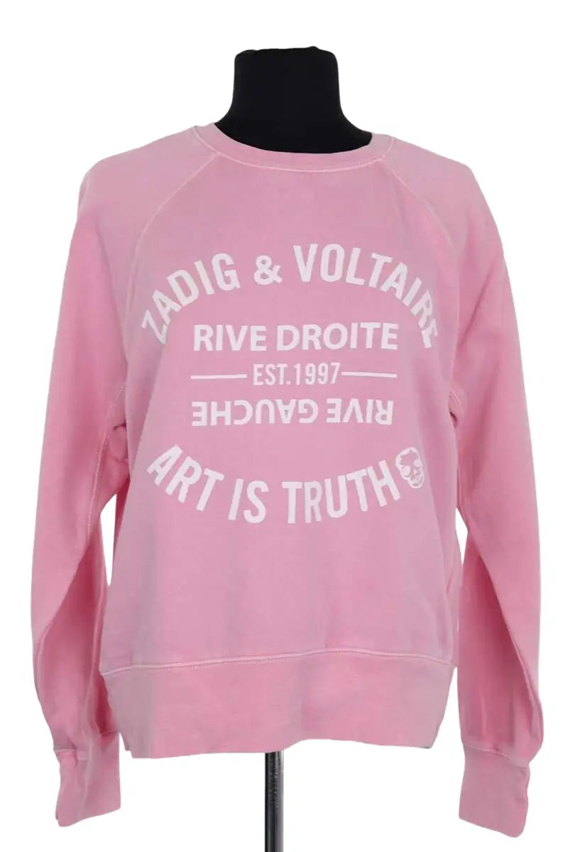 Pull Zadig & Voltaire Rose en Coton, taille XS - Seconde Main