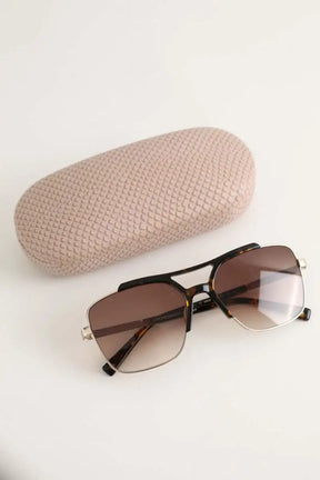 Lunettes de soleil Other Brand Marron en Plastique