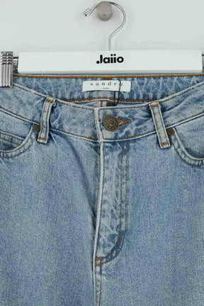 Jean droit Sandro Bleu en Coton