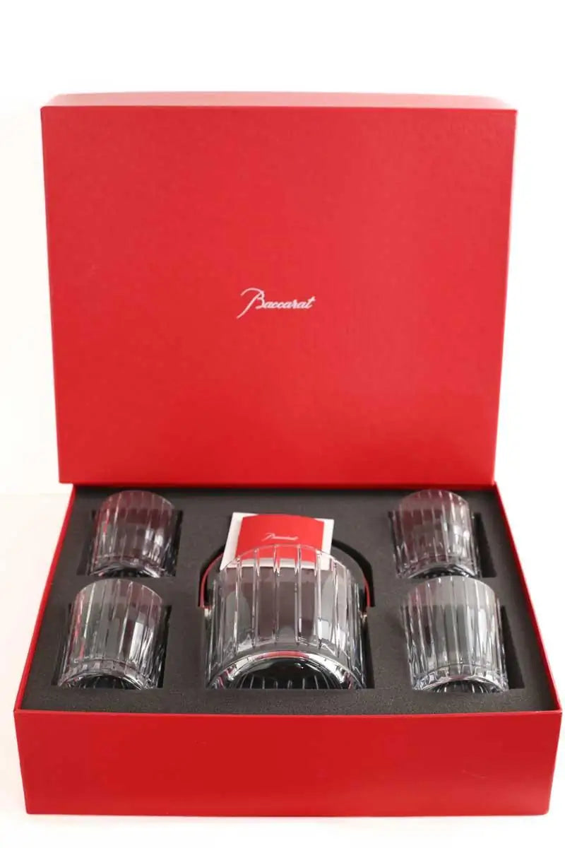 Coffret gobelets et seau à glace Baccarat  