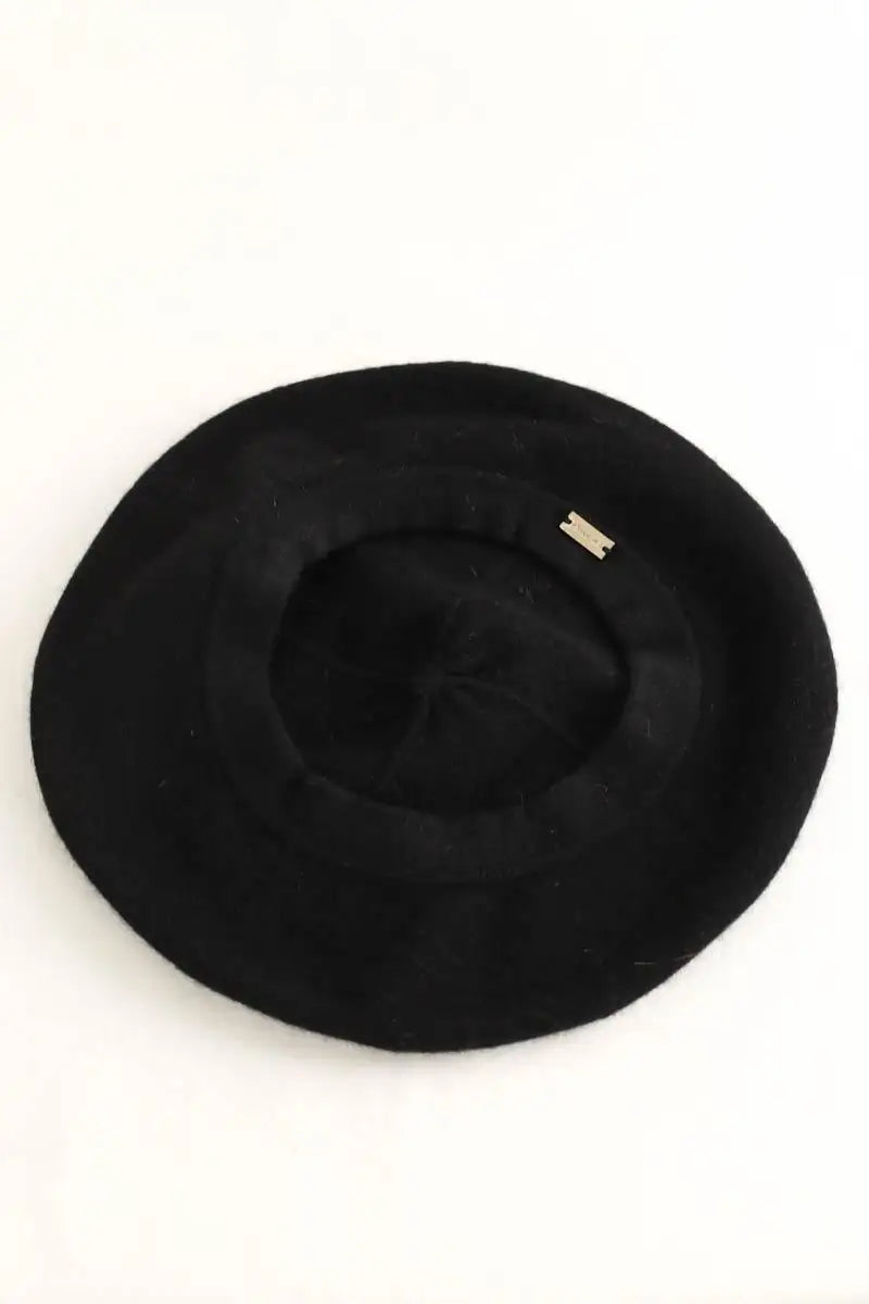 Béret Paule Ka Noir en Cachemire