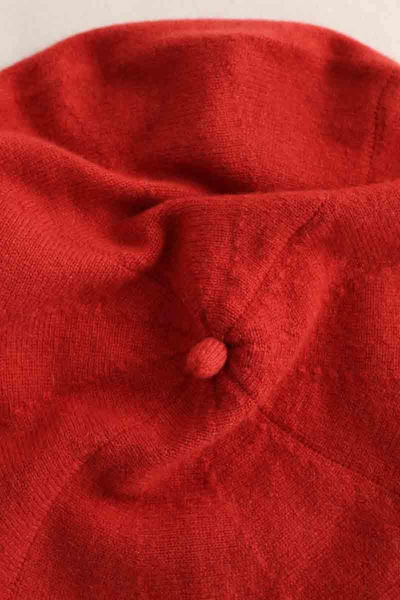 Béret Paule Ka Rouge en Cachemire