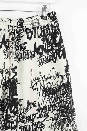 Bermuda Acne Studios Ecru en Viscose