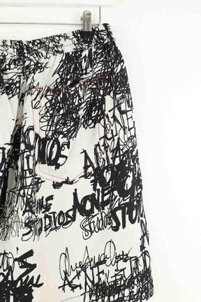 Bermuda Acne Studios Ecru en Viscose