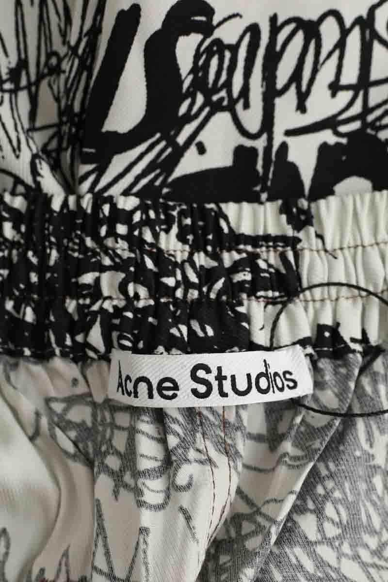 Bermuda Acne Studios Ecru en Viscose
