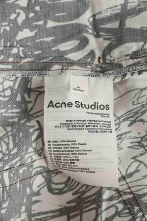 Bermuda Acne Studios Ecru en Viscose
